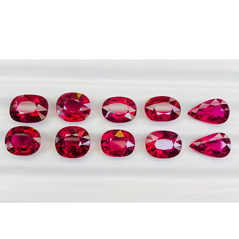 5 - 7 carats Red Rubellite Gemstones Collection | Modern | Saratti